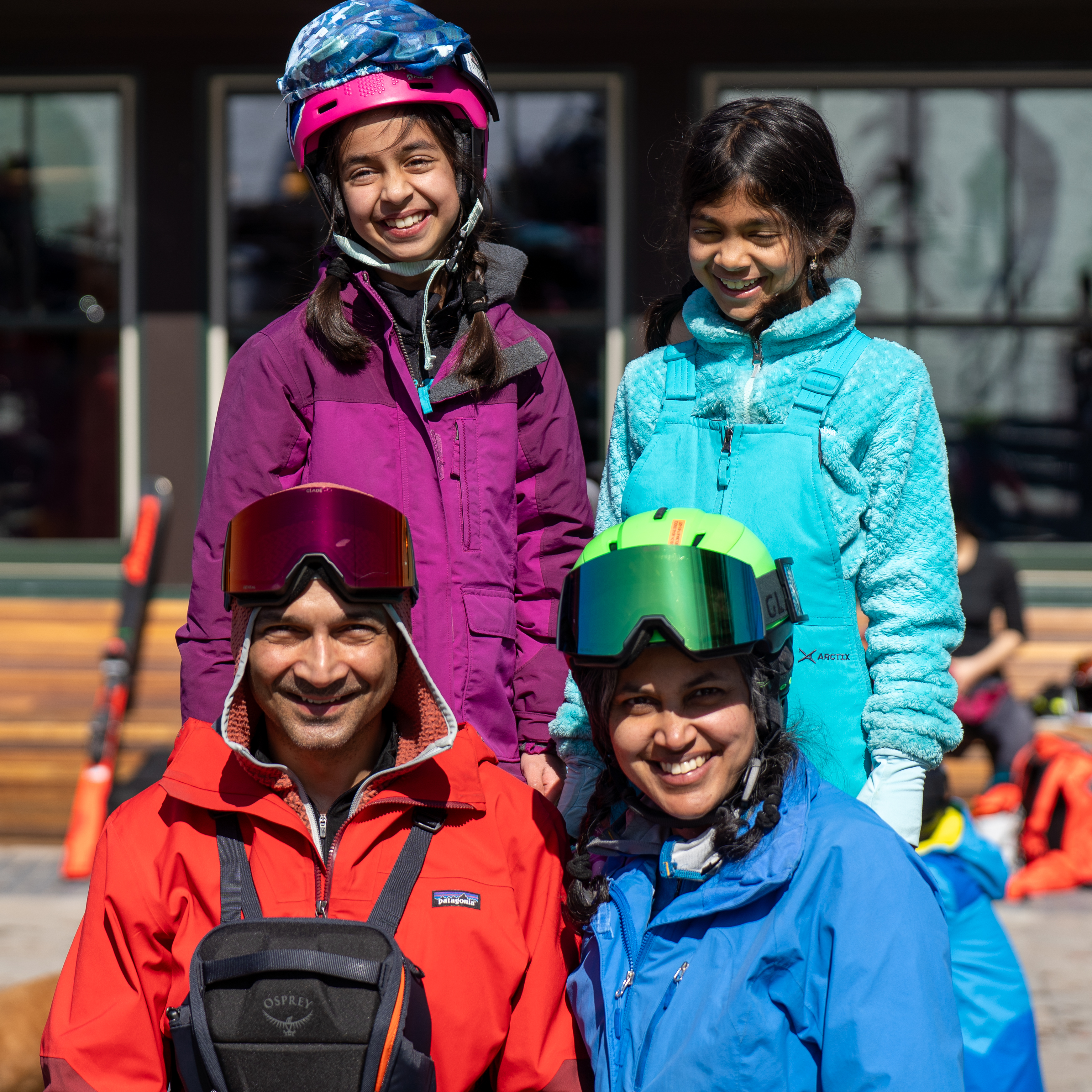 Family ski trip